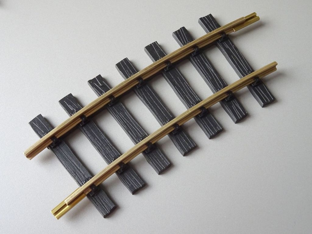 Meterspurgleis Bogen 15°, R2 Achsradius 778mm