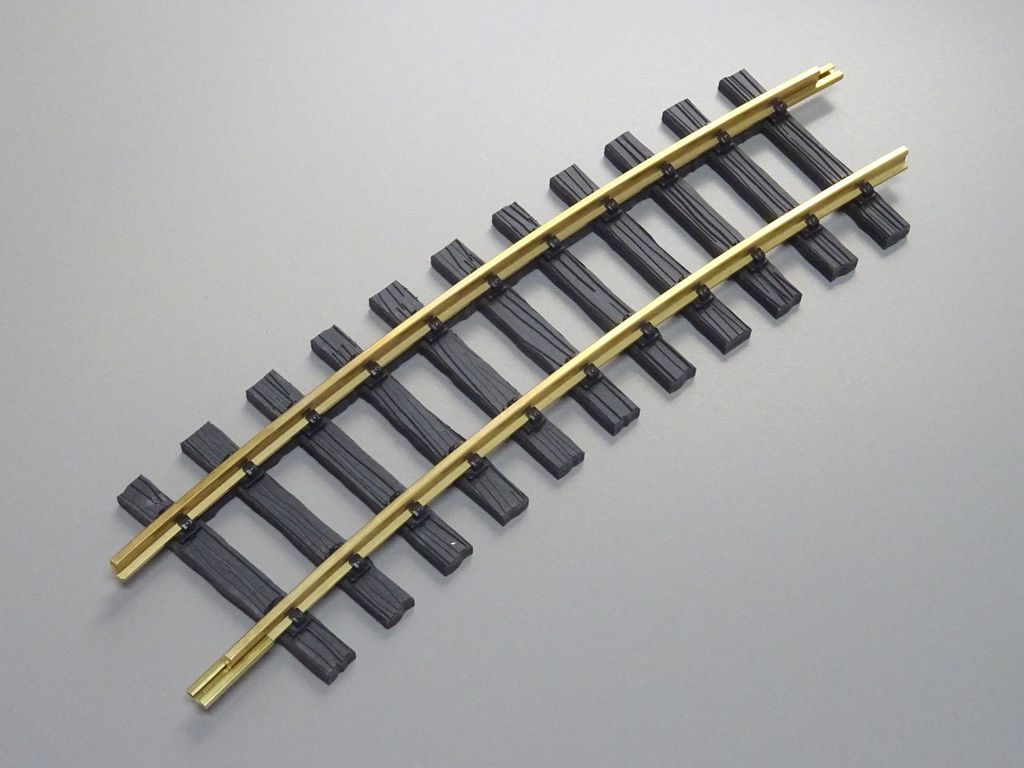 Meterspurgleis Bogen 15°, R3 Achsradius 1198mm