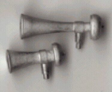 Signalhorn-Set, 1 kleines, 1 großes klein: 16x8mm, groß:19x9mm