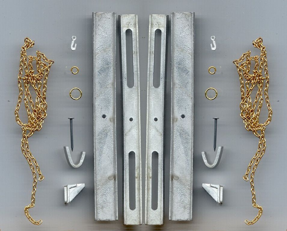 Hercules Holz-Lagerschlitten 105x8mm, 1 Paar