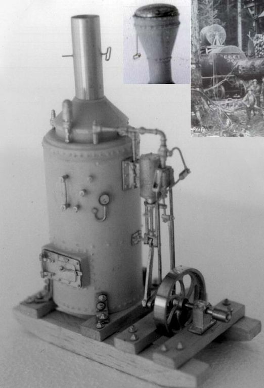 transportable Dampfmaschine (gerader Schornstein), Bausatz