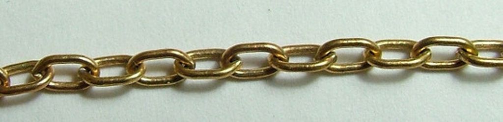 Messing-Kette 5,5x3,0 mm, 150 cm