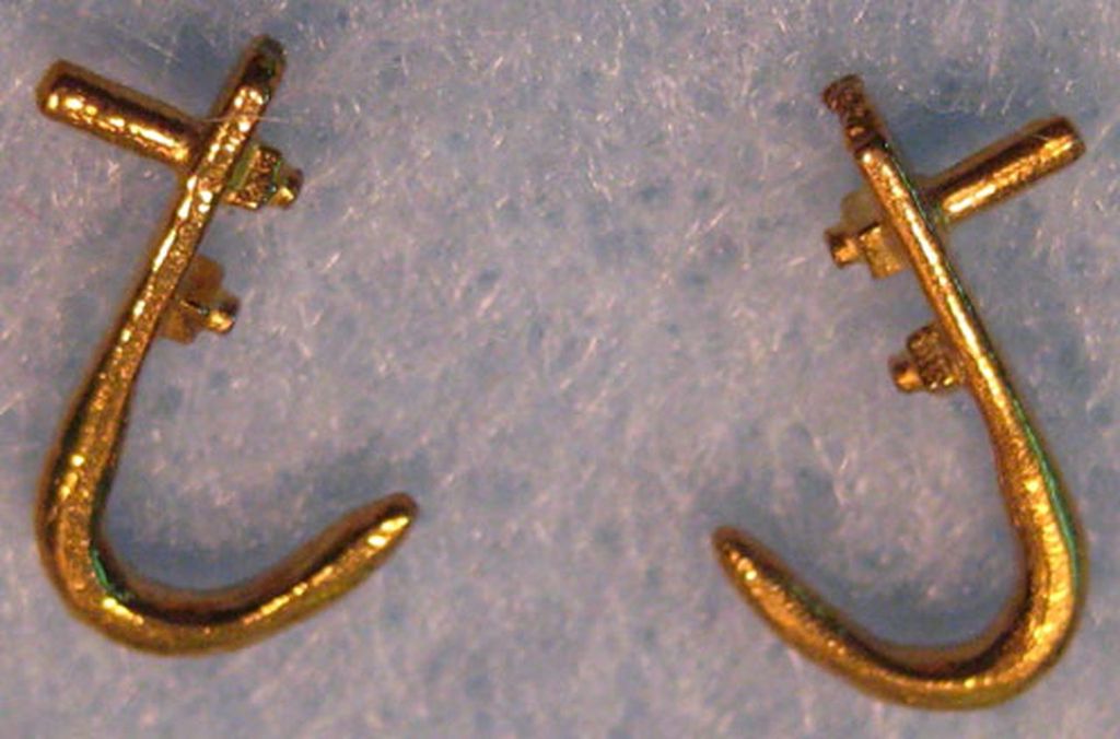Haken für Aufgleiser am Tenderrahmen 12 x 7 x 2 mm, 2 Stück