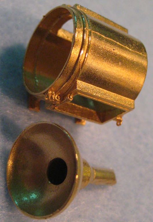 Frontlaterne Barreltyp D = 15,5 mm, Höhe 17,5  mm, Länge 16 mm