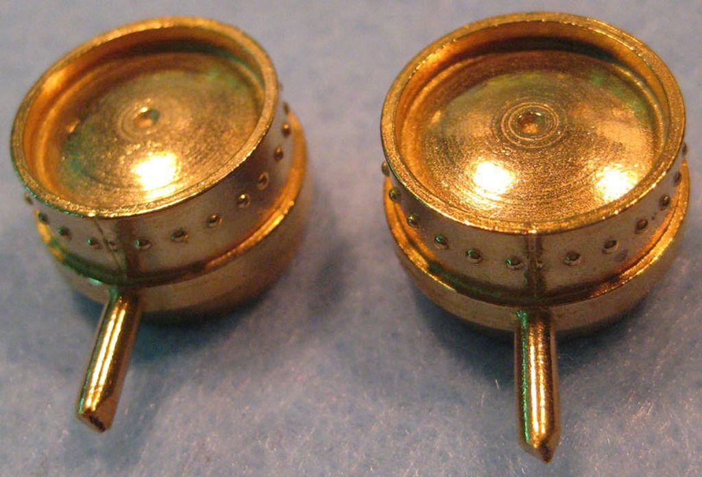 Lufttank-Enden 2 Stück, 16,3 mm Durchmesser, 12,5 mm Höhe