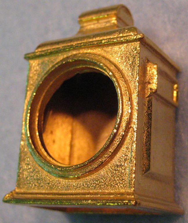 Kastenfrontlaterne mit seitlichen Nummernplatten B = 23 mm, T = 16 mm, H = 35 mm