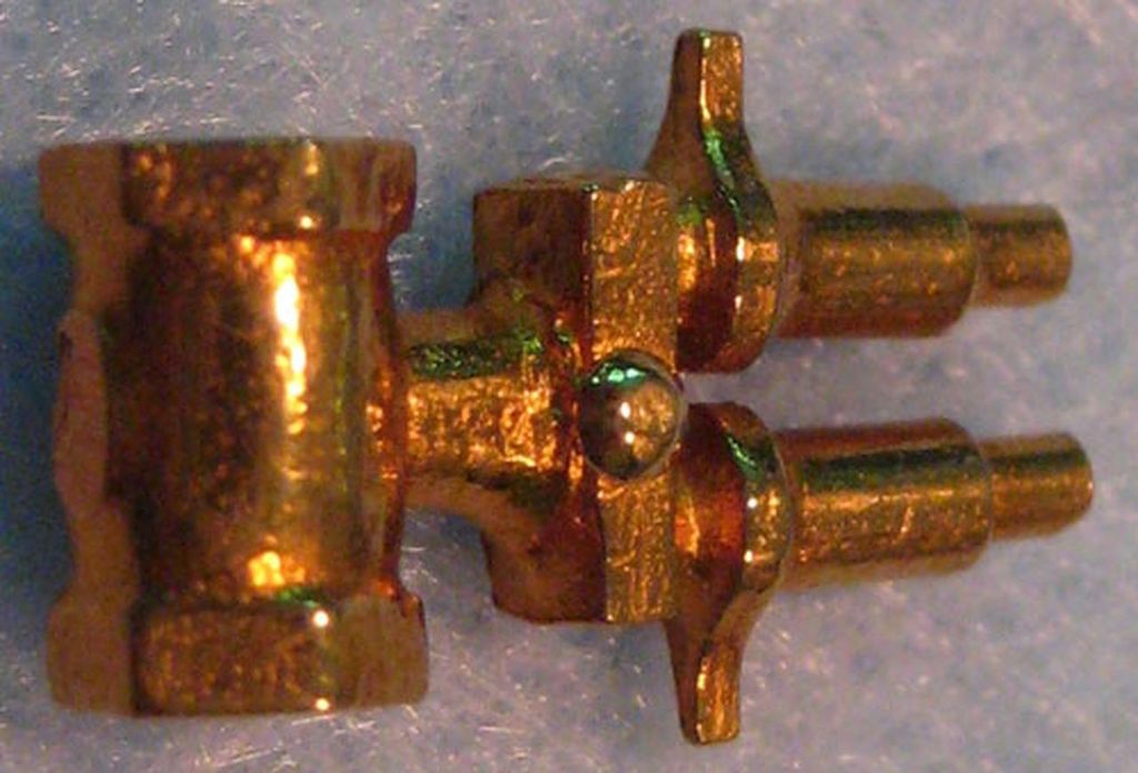 Doppelventil Typ Governor für Luftpumpen, Höhe 15,5 mm, Flansch-D = 4,5 mm