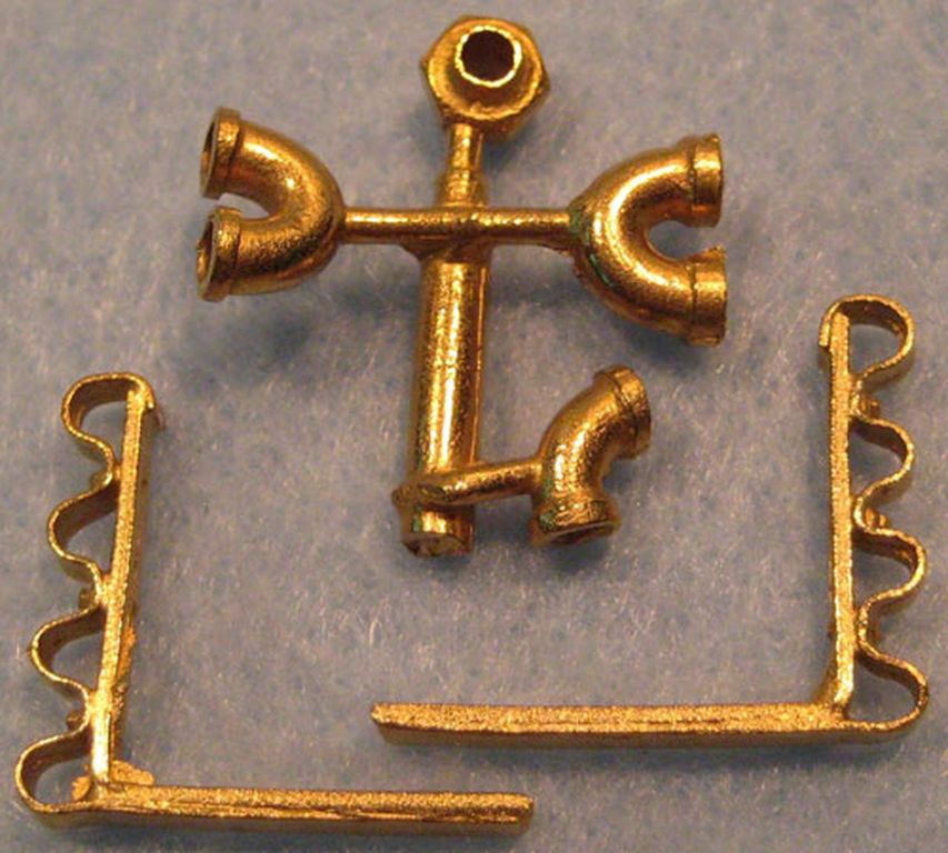 Kühlschlangenwinkel, Endventil, Halterungen für Montage am Umlauf, 6 Teile