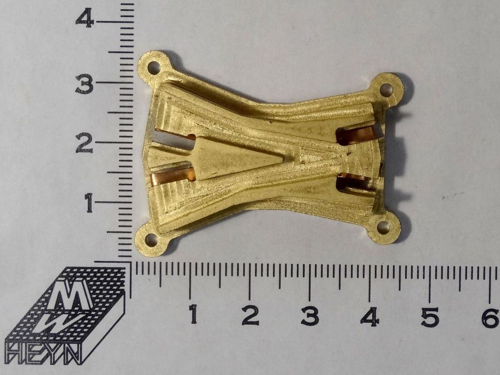 Herzstück Schleppweiche 27°, Acryl