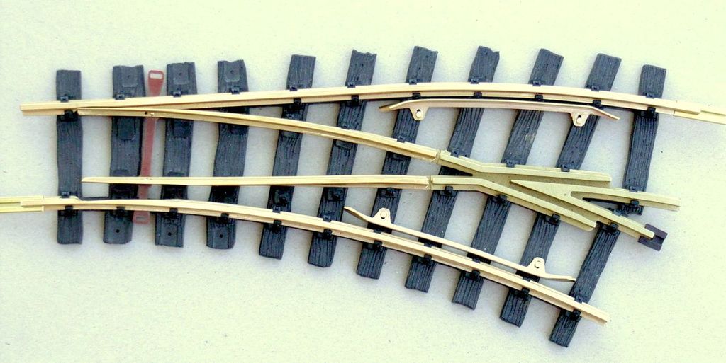 Bogenweiche R1-R1, 30° und 15° rechts, Bausatz
