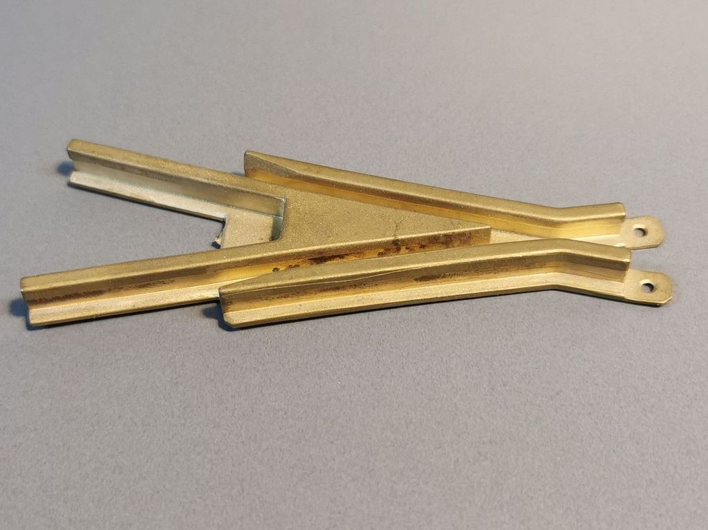 Herzstück Y-Weiche R3, 2 x 15°