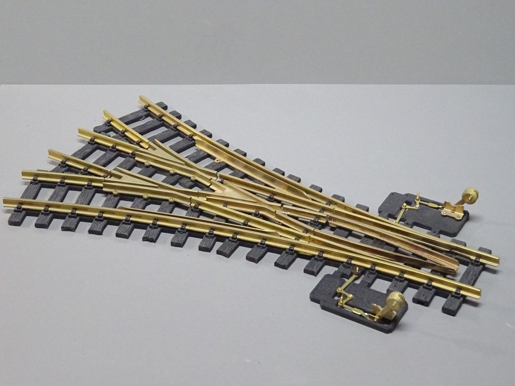 Dreiwegweiche R3, 2x 22,5° Bausatz