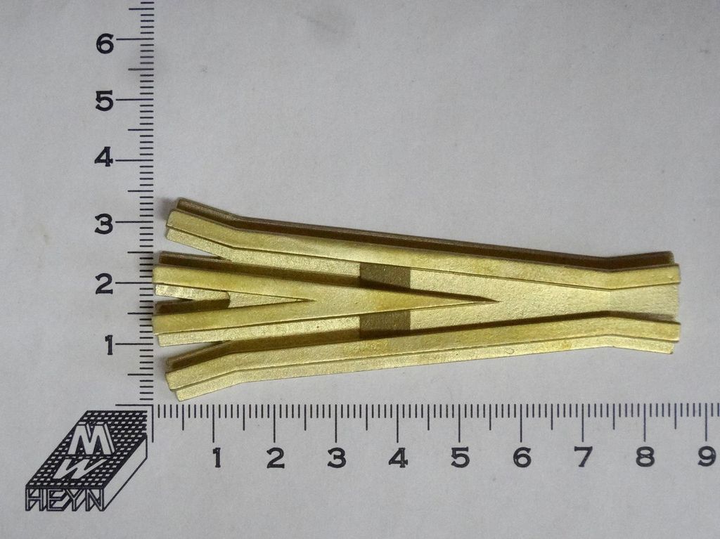 Herzstück für Regelspurweiche, 13°