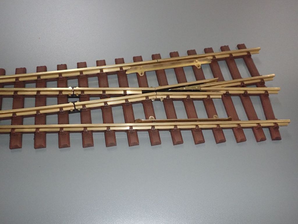Stahlschwellenweiche Radius 1:6 9,5 ° links