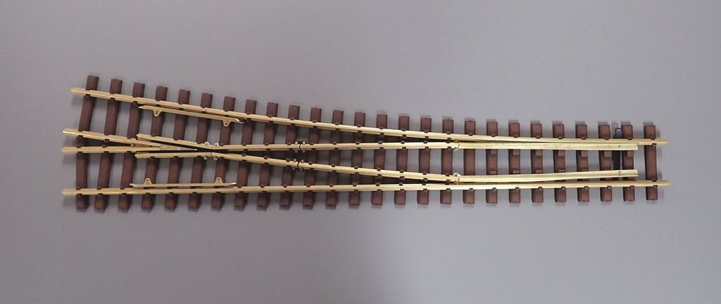 Stahlschwellenweiche Radius 1:6 9,5 ° rechts