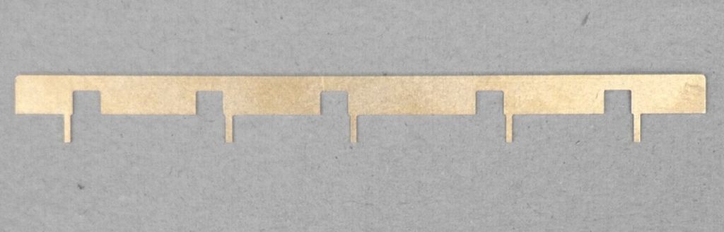 Vorsatz-Radlenker für LGB-Weiche Radius 1,  146 x 9 mm