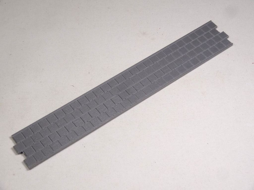 Gleis-Pflasterplatte gerade 240 mm 238 x 37 mm