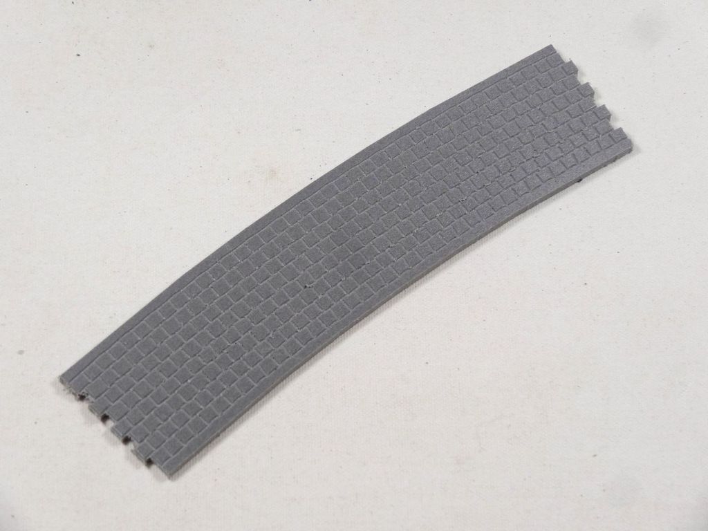 Gleis-Pflasterplatte R1 LGB, 15°, Kleinpflaster 160 x 37 mm