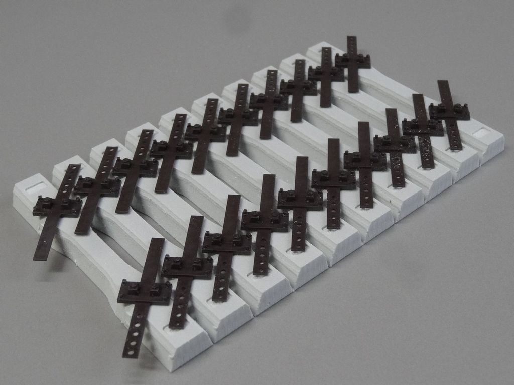 Betonschwellen 45 mm, Code 250, 50 Stück 90 x 13 x 8 mm