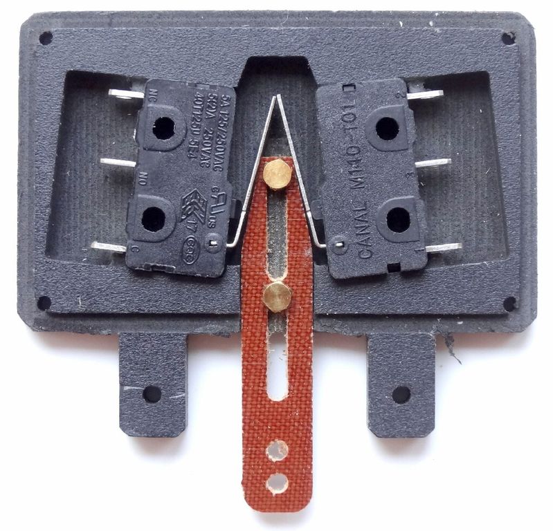 Weichen/Signalschalter 2x um Gehäuse ca. 55 x 34 mm