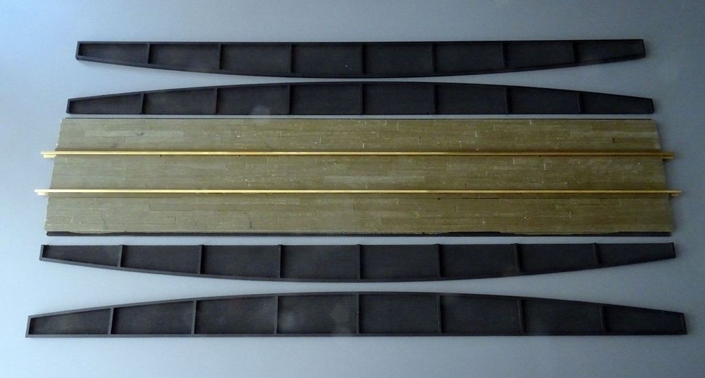 Fischbauchbrücke 750mm: Bausatz 750 x 167 x 51 mm