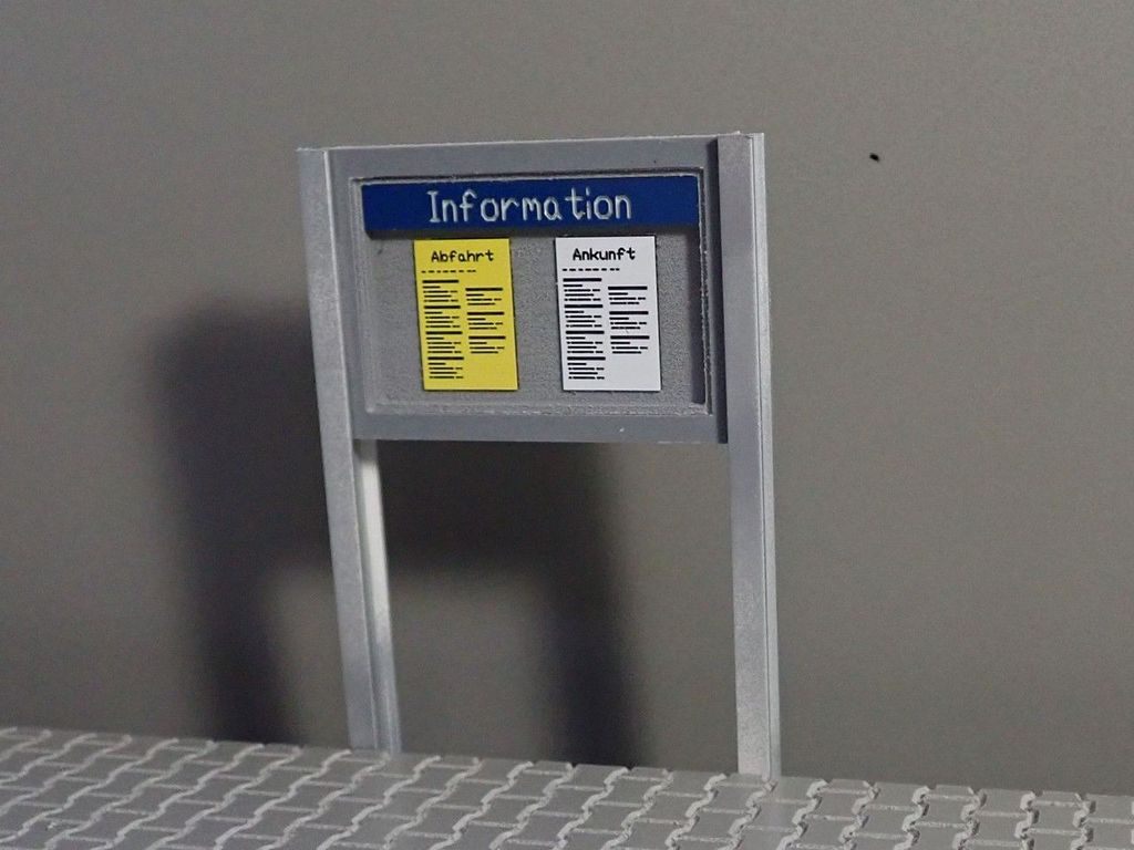 Fahrplankasten klein, Bausatz Kleiner Zettelkasten in 1:22,5