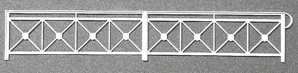 Brückengeländer ca. 250 mm x 45 mm