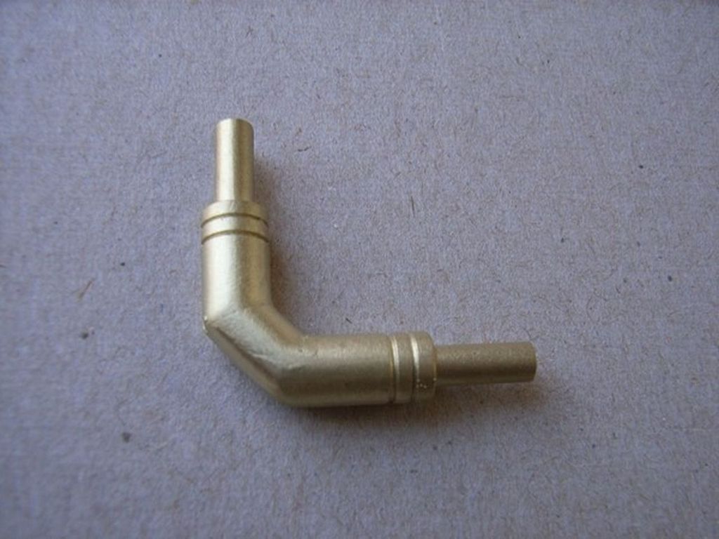 Krümmer ca. 25 x 25 mm, Messing