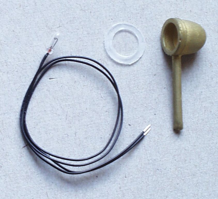 Lampe für Diema etc. mit 16V Leuchte 11 x 11 x 11 mm, Messinggehäuse