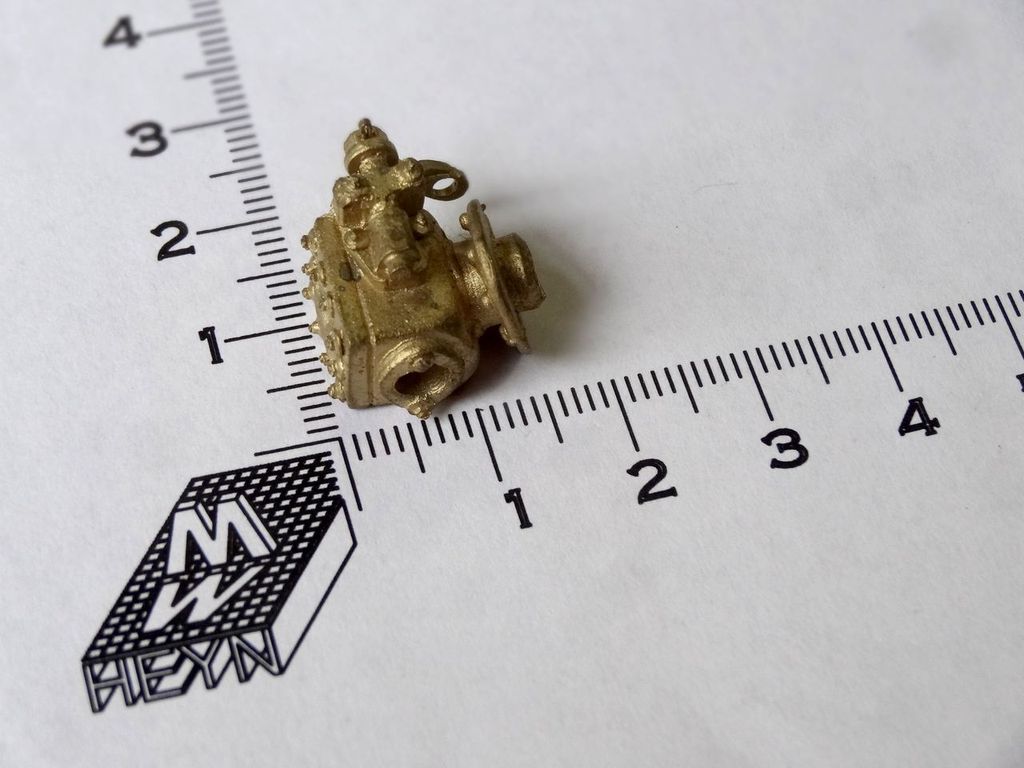 Dampfregler 17 x 17 x 13 mm, Messingfeinguss