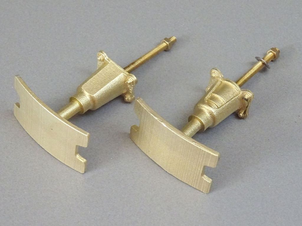 Puffer für Harz-Malletlok, vorn und hinten 24 x 24 x 14 mm, 1 Paar