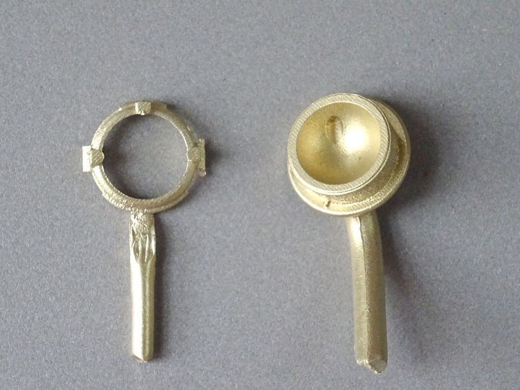 Lampe für Dampflok, 2-teilig D = 14 mm, Höhe 7 mm