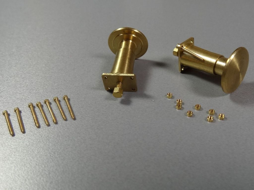 Hülsenpuffer glatt 1:32, 1 Paar